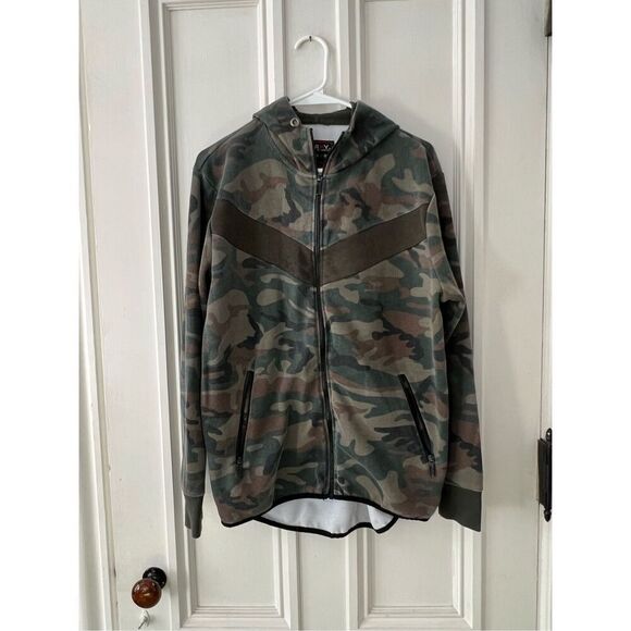 Galaxy by Harvick Men's camouflage hoodie with chevron stripe M - Picture 1 of 3